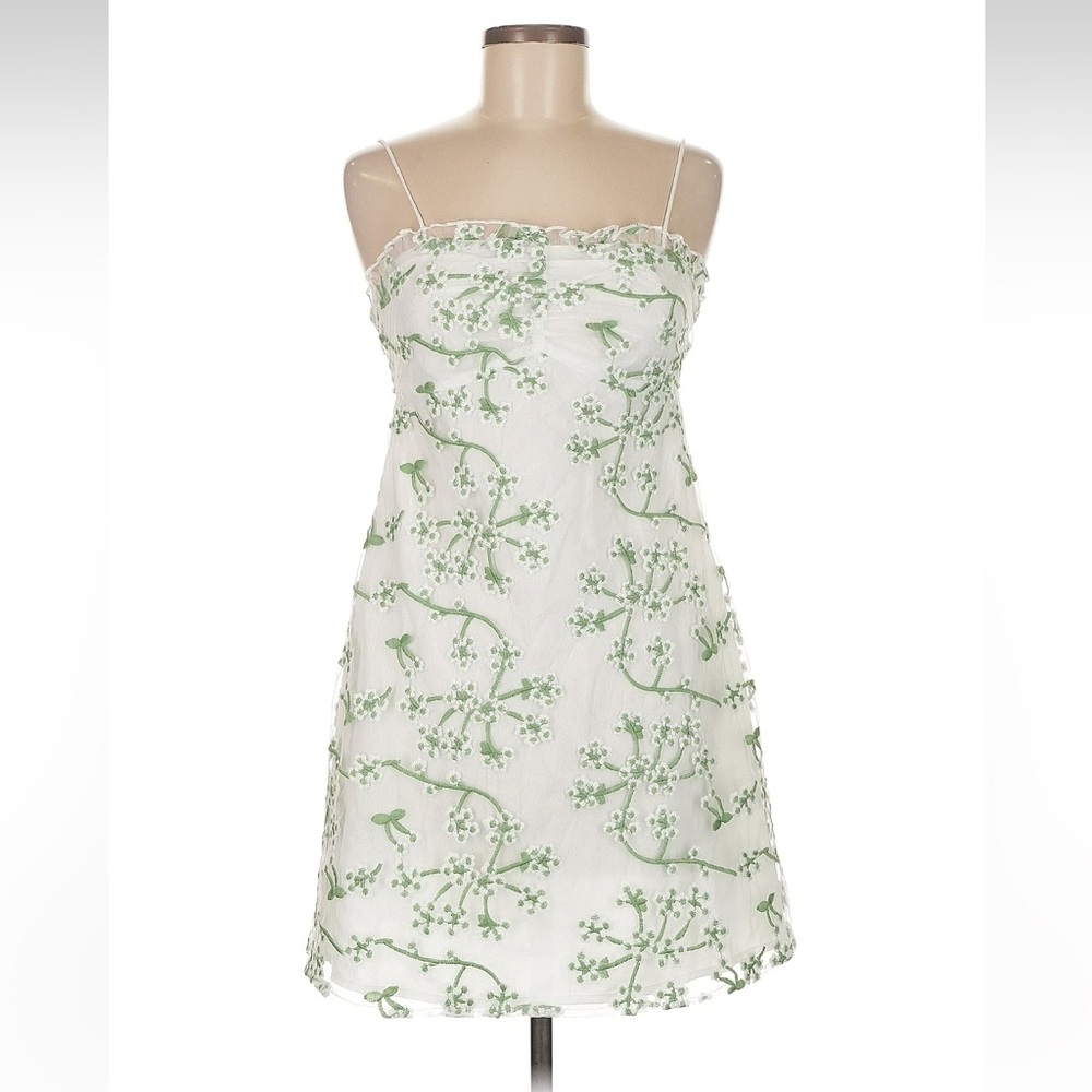 12th Tribe White Floral Mini Dress - Picture 4 of 8